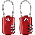Lucchetto Valigia TSA, [2 Pcs] Diyife Lucchetto Combinazione Viaggio, Lucchetto TSA, Lucchetti per Bagagli, 3 Cifre Lucchetto