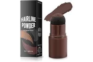 HNONOXY Retoca Raíces, Cubre Rápidamente la Línea del Cabello, Polvo para Rayitas Resistente al Agua y al Sudor, Corrector de Raíces de Cabello Gris, Retocador de Raíces en Polvo Mujer y Hombre (Dark Brown)