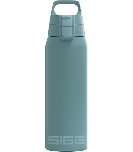 Geïsoleerde drinkfles Morning Blue 90% gerecycled roestvrij staal 1L