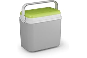 Adriatic Glacière Isotherme pour Camping, Plage, Pique-Nique, Voyage + 1 Sac de Glace, Vert/Gris, Cooler Box