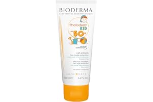 Bioderma PHOTODERM KID Lait SPF 50+ 100ml |Protection optimale UVA-UVB – Active les défenses naturelles de la peau| Peau fragile des enfants