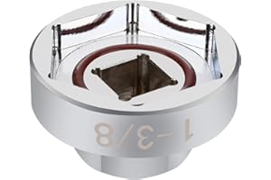 STPCTOU Fork Cap Nut Socket for Harley Big Twin and Sportster, Hex Fork Cap Nuts 1 3/8 in (35 mm).