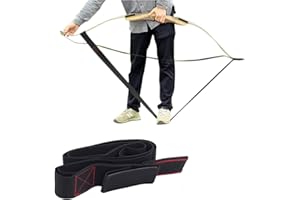 Azarxis Archery Bow Stringer Recurve Bows String Archery Bowstringer, Woven Tip Limb, Length 177cm, Width 4.9cm, Black