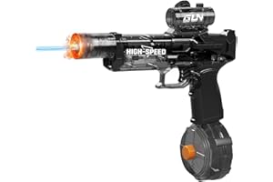 AIPINVIP 2025 New Electric Water Gun with Realistic Flame Lighting Effects Rechargeable Automatic Water Pistol Summer Pool Beach Toys Party Gift for Boys Girls Kids