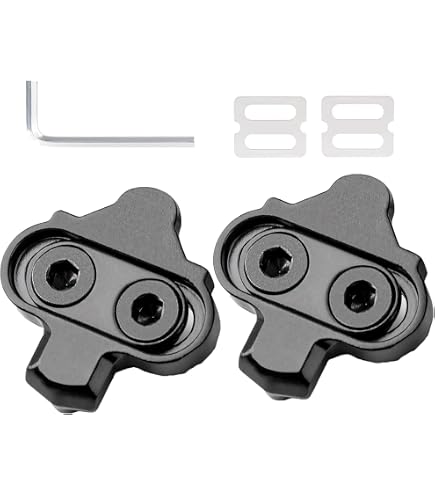 Tacchette Per Scarpe Da Ciclismo Look Keo Compatibili, In Carbonio Grip Blade 2 Max, 3 Fori, Set Grigio (4.5° Float)
