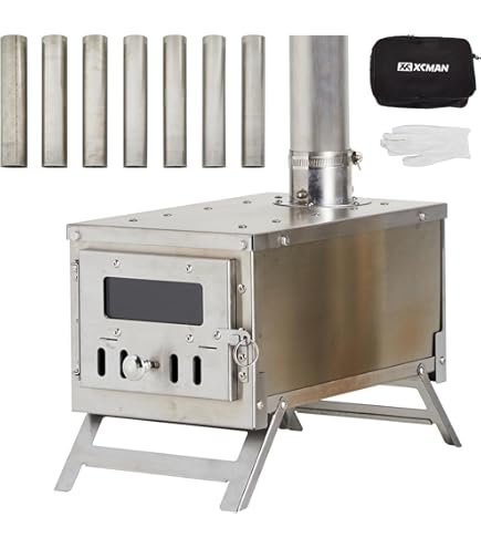 Four De Camping Pliable Acier Inox – Grille 3 Niveaux Portable 13 Lbs