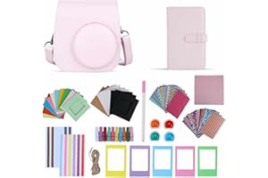 TONYLAIJIANTAO Sofortbildkamera Mini 11/12 Zubehör Kompatibel mit Fujifilm Instax Filmkamera, Inklusive Tasche/Album/Filter/Filmrahmen/Randaufkleber. (Rosa)