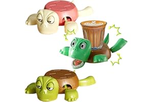 Huiyuenuo 3 Stück Turtle Coaster, Turtle Coaster Funny, Turtle Coaster, 3D Gedruckter Figuren Schildkröten Untersetzer, mit beweglichen Gliedmaßen, für Büro, Zuhause oder Geschenkideen.