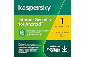 Kaspersky Internet Security for Android 2023 │ 1 Dispositivo │ 1 Anno │ Codice d'attivazione via email