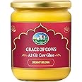 Grace of Cows A2 Gir Cow Ghee 500ml, 100% Pure and Natural, Churned from Creamy Bilona Method, Helps Boost Immunity and Digestive Health, A2 Gir Cow Ghee for Cooking and Heart Health