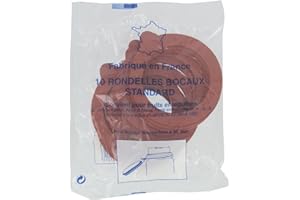 Lot de 10 rondelles en Caoutchouc pour bocaux - Marque Hutchinson - Fabriqué en France - 85mm - Diamètre Ext x diamètre Int x EP - 85 x 65 x 2,5 mm