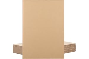 Belle Vous Fogli di Cartone Ondulato - 24 Fogli Formato A3 - Spessore 3 mm - Cartoncino Kraft Piatto - per Spedizioni Arte Artigianato e Imballaggi Protettivi
