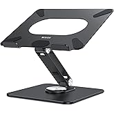 BESIGN LSX7 Laptop ständer mit 360 Drehbarer Basis, Verstellbarer ergonomischer Notebook-Ständer, Laptop ständer kompatibel m