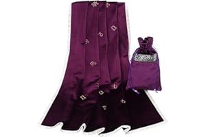 GRACEART Astrología Bordado Tarot Paño Tarot Mesa Cubrir (Púrpura)