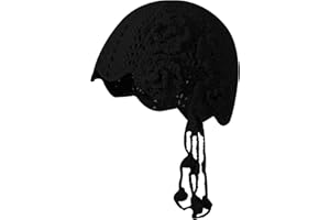 ZLYC Cappello floreale lavorato a maglia lavorato a mano con teschio lavorato a maglia