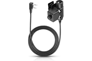 Agatige Casque Radio Militaire PTT, Casque Radio 2 Voies avec PTT, U94 PTT Adaptateur Militaire Mobile 2 Broches 7,0 mm Prise Push to Talk pour Casque Radio Ken-Wood/Bao-Feng