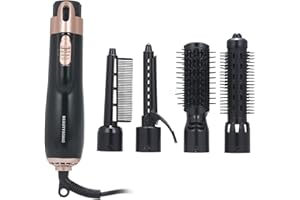 Lechnical 4 en 1 Secador de pelo Styler y Volumizer Rizador de cabello Alisador Secador de pelo Cepillo Secador de peine giratorio Peine