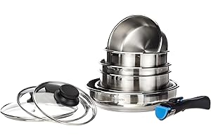 Arthur Martin 5540 batteries de 10 pièces inox, Acier Inoxydable, 9 x 26 x 5 cm