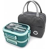 Valkyrie 304 &Ccedil;elik B&ouml;lmeli Lunch Box Seti | Termal &Ccedil;antalı, B&ouml;lmeli, &Ccedil;atal Kaşıklı, Sızdırmaz Yemek Kabı Su yeşili
