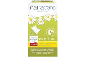 Natracare 75189 - Protectores diarios, empaquetados individualmente biológico normal, 18 piezas
