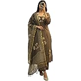 ANNI Designer Women's Rayon Viscose Straight fit Printed Embroidered Kurta with Pant & Dupatta | Ethnic Kurta Set for Women |
