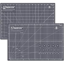 Tapis De Découpe A2 60x45cm 5 Couches Auto-Cicatrisant Rose/Noir - Idéal Couture, Patchwork, Quilting