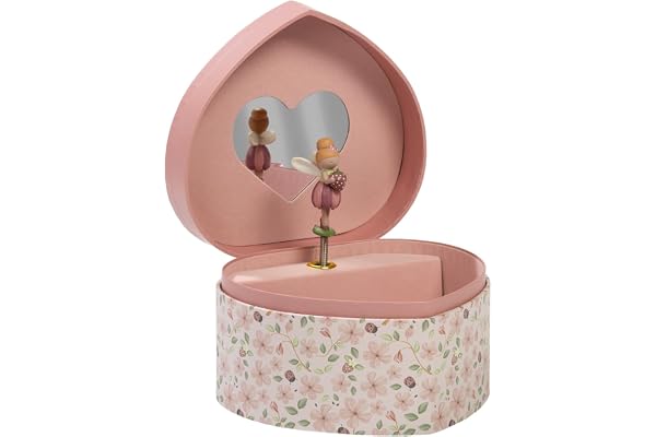 Little Dutch - Smyckeskrin med hjärtformad musik och snurrande ballerina - Fairy Floral - Fairy Garden