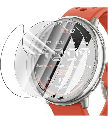 4 Pz Vetro Temperato Per Amazfit Balance – Protezione Schermo 9H Antigraffio E Senza Bolle