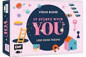 Vision Board: It starts with YOU – Lebe deine Träume für Teens: Das Komplett-Set mit Vision Journal, Inspirationsvorlagen, A2-Poster zum Collagieren und 24 Aufgabenkarten