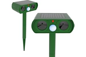 MAGESH Cat Repellent for Gardens uk 2025 Upgraded Strengthen with Fox Repellent for Gardens uk Cat Deterrent Dog Repellent Outdoor Suitable for Repelling Cats, Foxes, Squirrels, Pigeons, Rodents