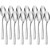 serving spoon set stainless steel spoon espresso spoon small 12 pieces tablespoon table spoon salad spoon rice spoon for large buffet restaurant