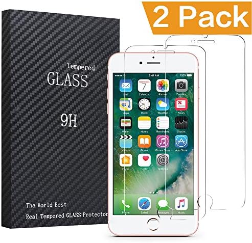 Derocki iPhone 7 Plus/8 Plus Plus Screen Protector, [2-Pack] 0.26mm 9H Tempered Glass Shatterproof Screen Protector Anti-Shatter Film for iPhone 7 Plus/8 Plus [Touch Compatible]
