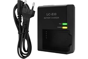 XHEAITIH LP-E10 Kamera Akku-Ladegerät für Canon LC-E10 LC-E10C LC-E10E Akkus für Canon EOS Rebel T7 T6 T5 T3 T100 4000D 3000D 2000D 1500D 1300D 1200D 1100D Kiss X50 X70 X80 X90 SLR Kameras