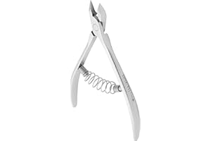 Staleks Pro Alicates profesionales, cutículas, afilado manual, cuchillas de acero inoxidable de 7 mm, manicura y pedicura, esmalte en gel de uñas, NE-91/7.