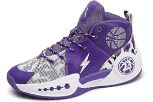 XUANKE Womens Basketball Shoes Men's high top Trainer air Cushion Sports Trainer Breathable Lightweight Boys & Girls Walking Shoes Students Sport Size 3.5-10.5K