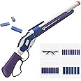 Nisperos Toy Gun, Foam Blaster & Bullets, Shell Ejecting, 10 Darts, 10-Dart Rotating Drum, Protective Goggle, Teenagers & Adults, Unisex, Modern, Sport, Birthday
