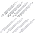 Excefore Bed Sheet Clip, 8 Pcs Adjustable Straps Sheet Holder Elastic Fasteners Clips for Bed Corner/Mattress Sheet/Couch mat/Straps/Crib/Ironing Board (White)