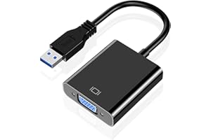 MINDORLEN Adattatore USB a VGA per monitor, convertitore VGA a USB 3.0/2.0 1080P Multi-Display Cavo Video per Laptop Desktop PC a Monitor, Proiettore, TV (Non supporta Chromebook)