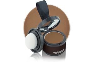 VOLLUCK Ansatzpuder - Haarpuder Haaransatz volumen für Frauen und Männer, Haarverdichtung Hair Styling Powder Haaransatz Kaschieren als Wasserfestes Haar Make-up - 4g（Braun）