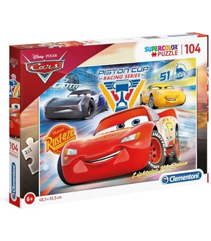 Ravensburger Puzzle - Cars 2 - Corsa Divertente in Tutto il Mondo, 3 x 49 Pezzi