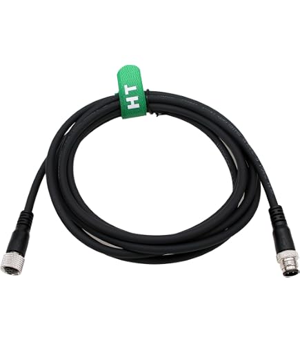 Câble D'alimentation M12 5 Broches (4+PE) Code L - Connecteur Mâle Fileté IP67 - Longueur 0,15 M - Pour Actionneurs, Capteurs, Automates - 8