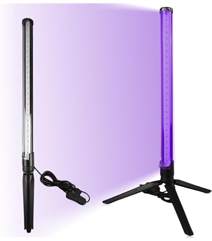 Eleganted Led-buis, zwart, 10 W, UV, LED, draagbaar, licht, DJ-disco, zwart licht, uv-bescherming, voor Halloween, Kerstmis, avond, bodyschilderij, make -up, neon