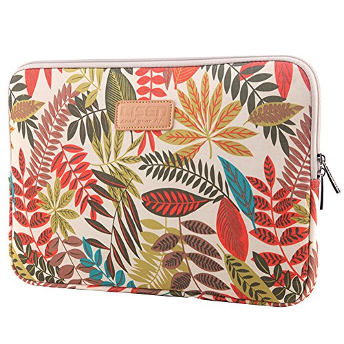 SaiDeng Laptophülle,Segeltuch Bunte Blätter Laptops Abdeckung Mit Einer Bildschirmdiagonale 15"15,6"