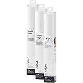 Cricut Akıllı Kalıcı Vinil, Beyaz, 3'l&uuml; Paket 3 Ayak Rulosu (33 x 91 cm) Yapışkan El İşi Vinil - Maker 3 ile 12 fit'e kadar k