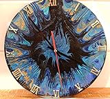  Wanduhr, Schallplattenuhr mit leisen Laufwerk