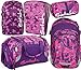 Produktbild satch match Candy Lazer 5er Set Rucksack, Sporttasche, Schlamperbox, Heftebox & Regencape Lila