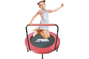 Think Gizmos Springless Trampoline with Safety Bar, Safe Indoor or Outdoor Trampoline