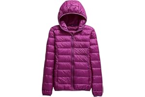 HAXNOHEY Plumifero Ultraligero Mujer Chaqueta Plumas Ligeros Mujer Plumífero Ligero Mujer Plumon Plumiferos Abrigo Cazadoras Chaquetas Plumas Mujer Pluma Puffer Jacket Mujer Down Jacket Women Talla Grande