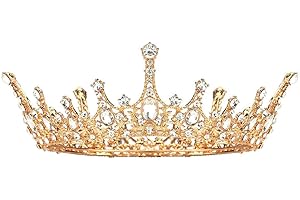 DECENTRALAND Diadema con strass di cristallo, per principessa regina, incoronazione, decorazione per feste di compleanno, pettine, corona per ragazze e donne, carnevale, feste, celebrazioni, per ragazze