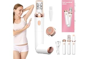 DEJIN Soft-Skin-Pro Facial Hair Remover, Soft-Skin Women Face Epilator with Smart, Washable Rechargeable Portable(White)